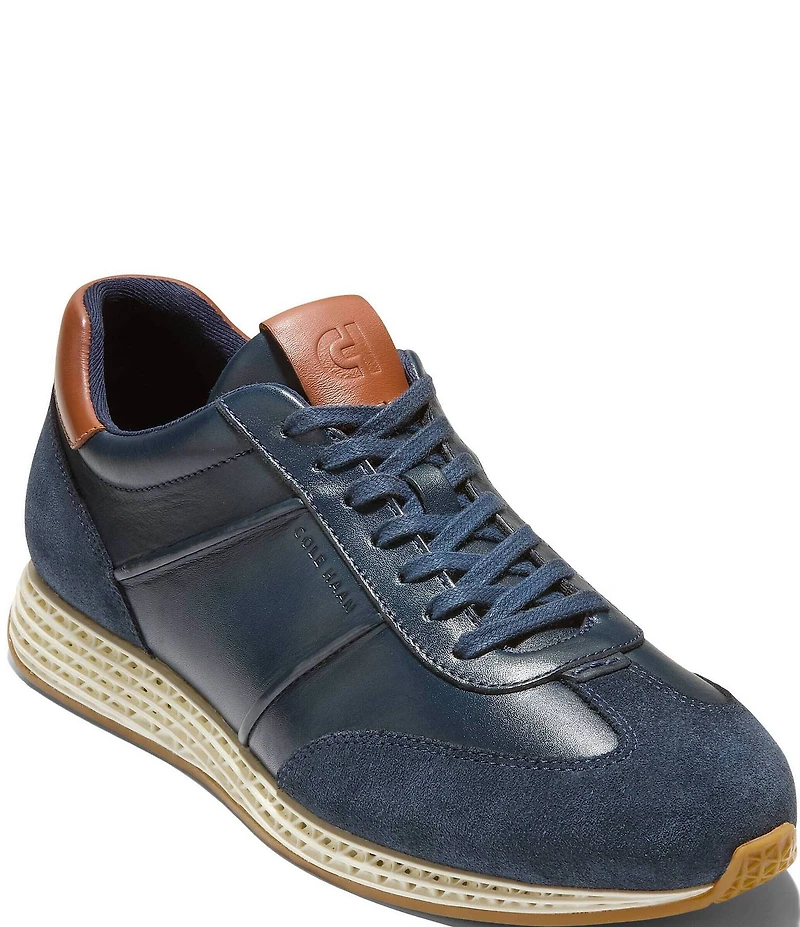 Cole Haan Men's GrandPrø Low Profile SkyWeave™ Leather Running Sneakers