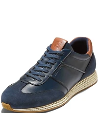 Cole Haan Men's GrandPrø Low Profile SkyWeave™ Leather Running Sneakers