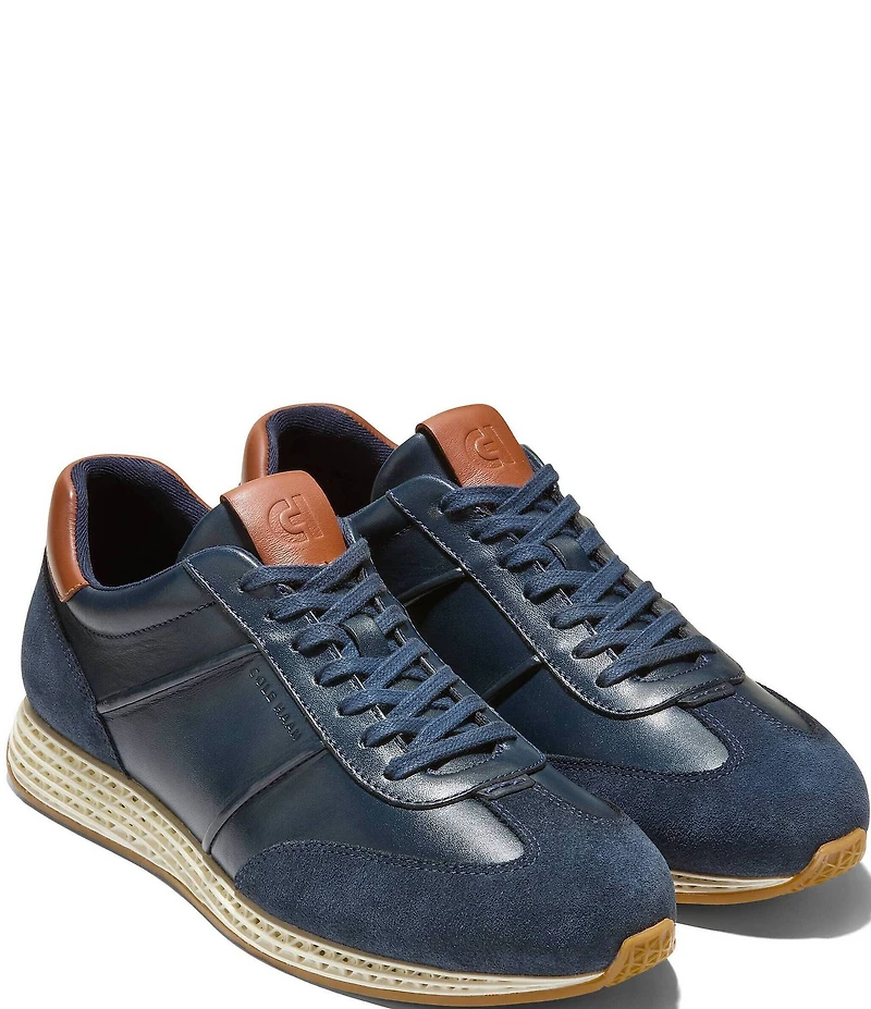 Cole Haan Men's GrandPrø Low Profile SkyWeave™ Leather Running Sneakers