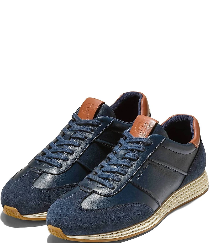 Cole Haan Men's GrandPrø Low Profile SkyWeave™ Leather Running Sneakers