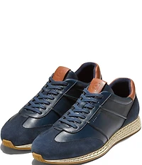 Cole Haan Men's GrandPrø Low Profile SkyWeave™ Leather Running Sneakers