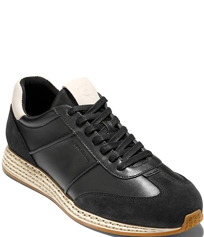 Cole Haan Men's GrandPrø Low Profile SkyWeave™ Leather Running Sneakers