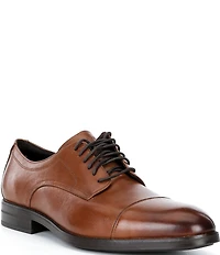 Cole Haan Men's Harmon Grand Water Resistant Leather Cap Toe Oxfords