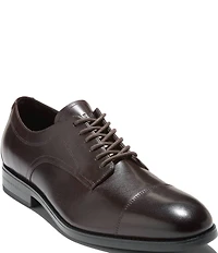 Cole Haan Men's Harmon Grand Water Resistant Leather Cap Toe Oxfords