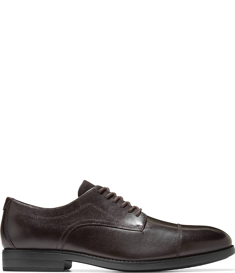 Cole Haan Men's Harmon Grand Water Resistant Leather Cap Toe Oxfords