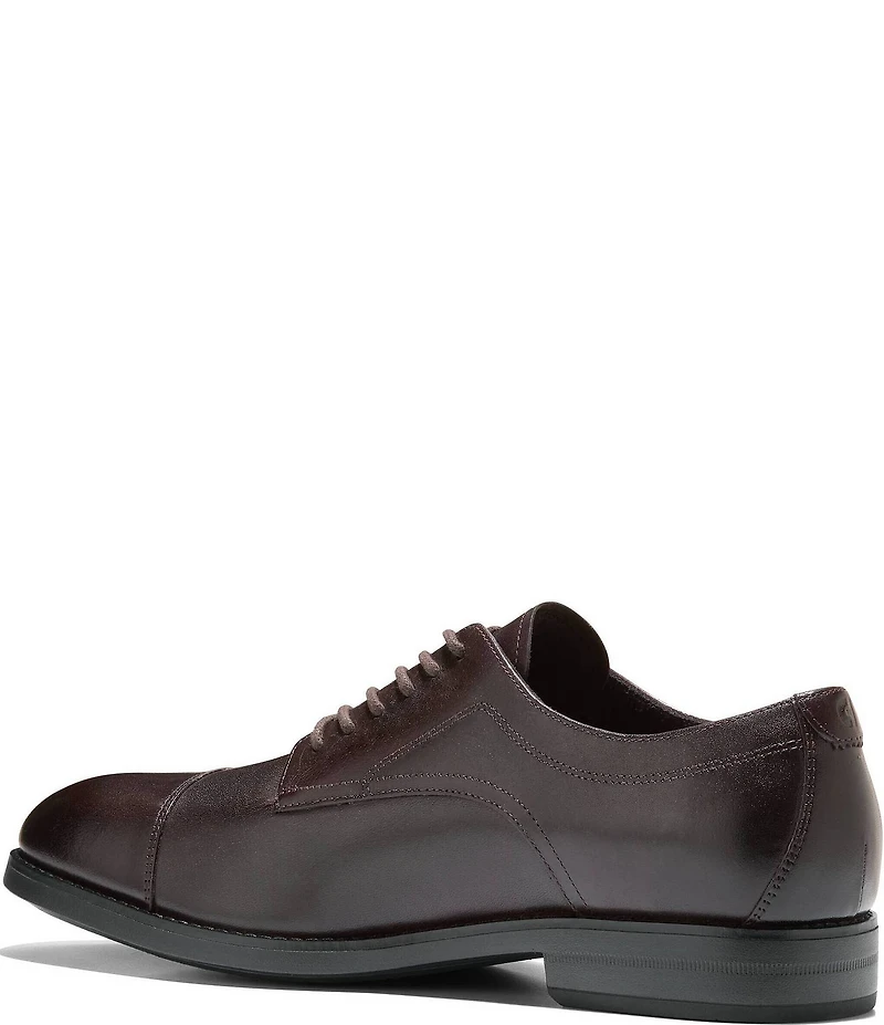 Cole Haan Men's Harmon Grand Water Resistant Leather Cap Toe Oxfords