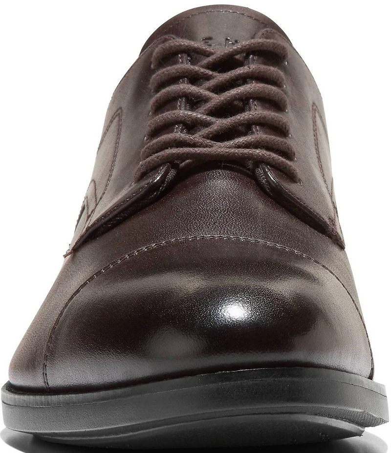 Cole Haan Men's Harmon Grand Water Resistant Leather Cap Toe Oxfords