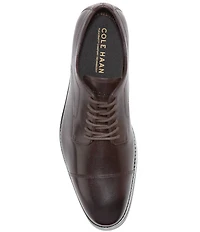 Cole Haan Men's Harmon Grand Water Resistant Leather Cap Toe Oxfords