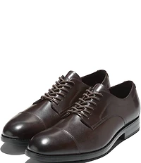 Cole Haan Men's Harmon Grand Water Resistant Leather Cap Toe Oxfords