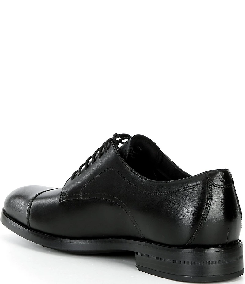 Cole Haan Men's Harmon Grand Water Resistant Leather Cap Toe Oxfords