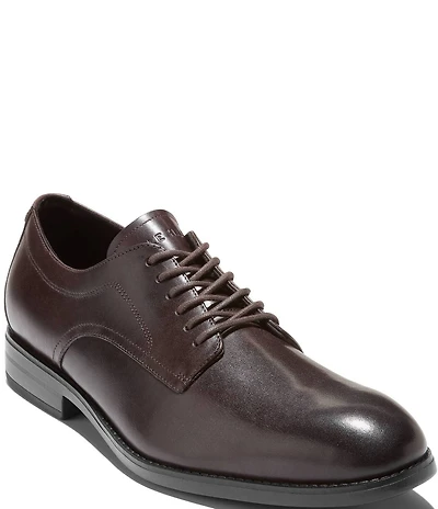 Cole Haan Men's Harmon Grand Water Resistant Leather Plain Toe Oxfords