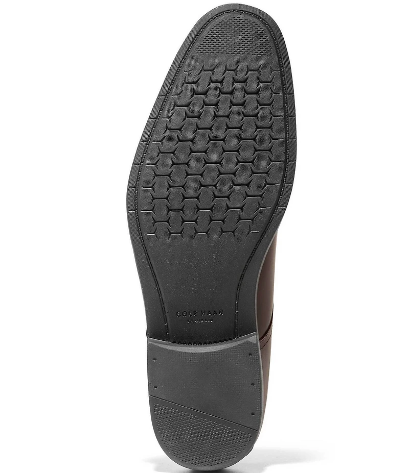 Cole Haan Men's Harmon Grand Water Resistant Leather Plain Toe Oxfords