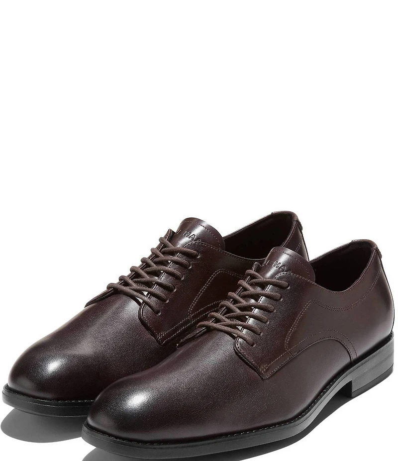 Cole Haan Men's Harmon Grand Water Resistant Leather Plain Toe Oxfords