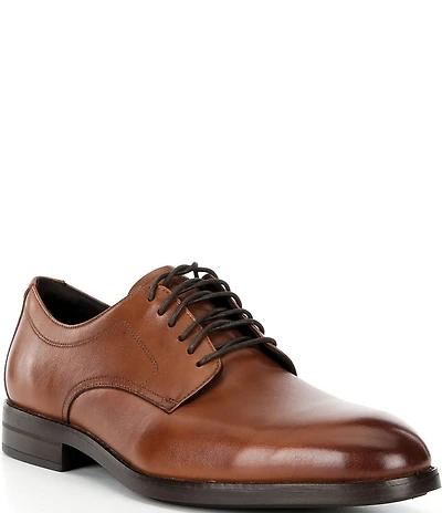 Cole Haan Men's Harmon Grand Water Resistant Leather Plain Toe Oxfords