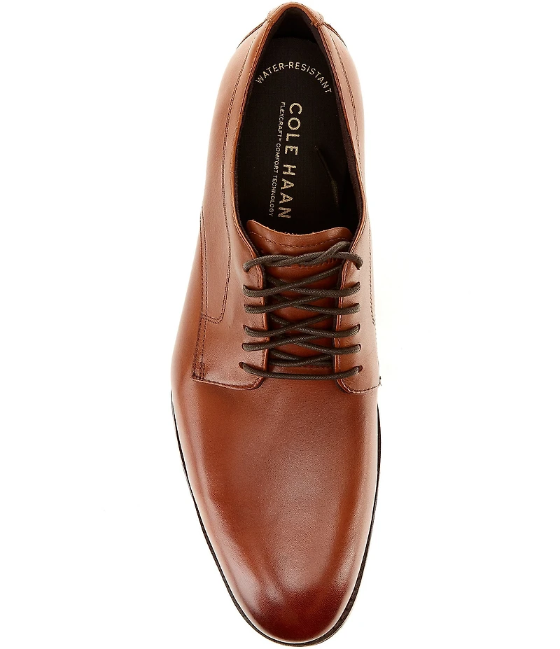 Cole Haan Men's Harmon Grand Water Resistant Leather Plain Toe Oxfords