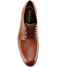 Cole Haan Men's Harmon Grand Water Resistant Leather Plain Toe Oxfords