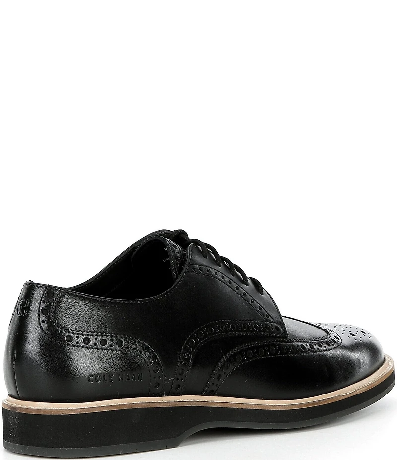 Cole Haan Men's Morse Grand Leather Brogue Detail Wingtip Oxfords