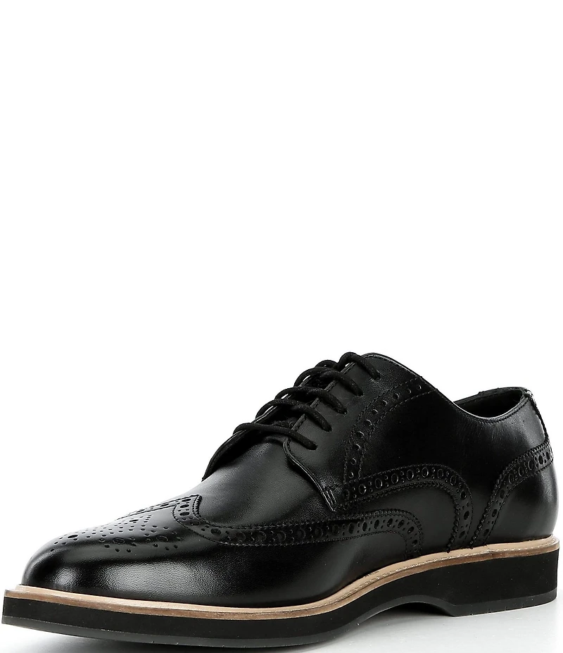 Cole Haan Men's Morse Grand Leather Brogue Detail Wingtip Oxfords