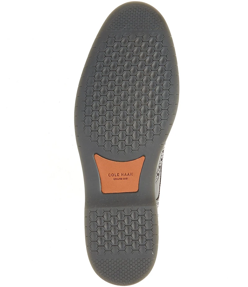 Cole Haan Men's Morse Grand Leather Brogue Detail Wingtip Oxfords