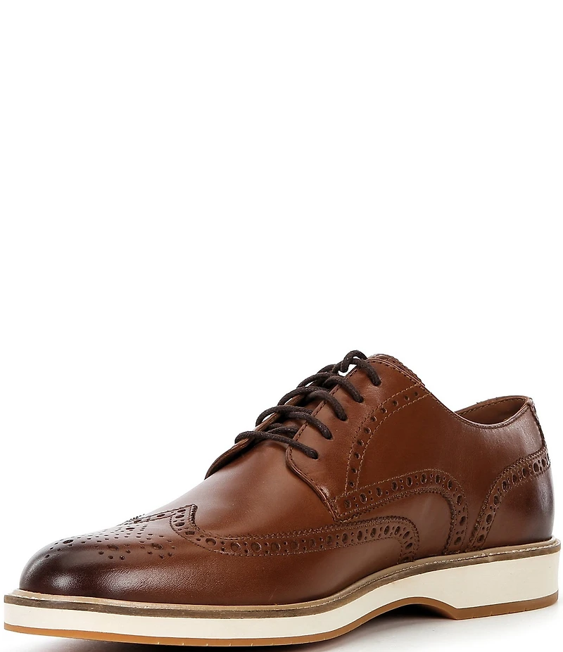 Cole Haan Men's Morse Grand Leather Brogue Detail Wingtip Oxfords
