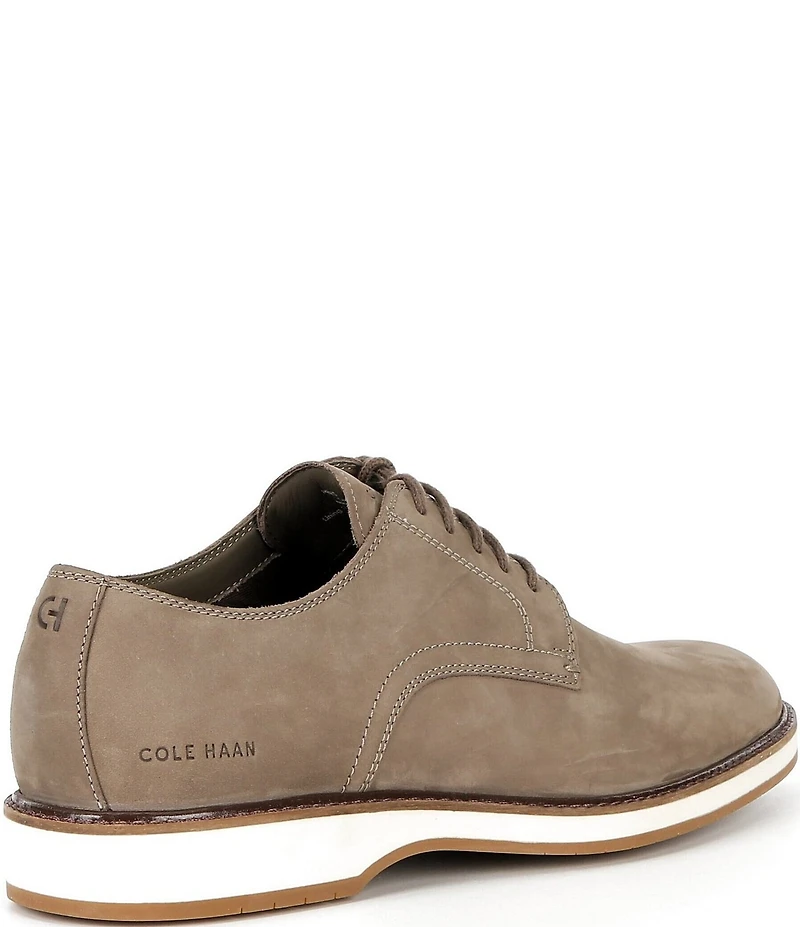 Cole Haan Men's Morse Grand Nubuck Plain Toe Oxfords