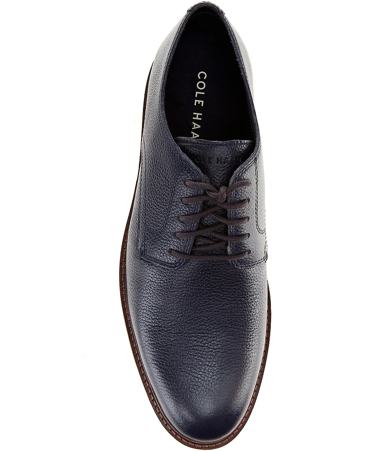 Cole Haan Men's Morse Grand Pebbled Leather Plain Toe Oxfords