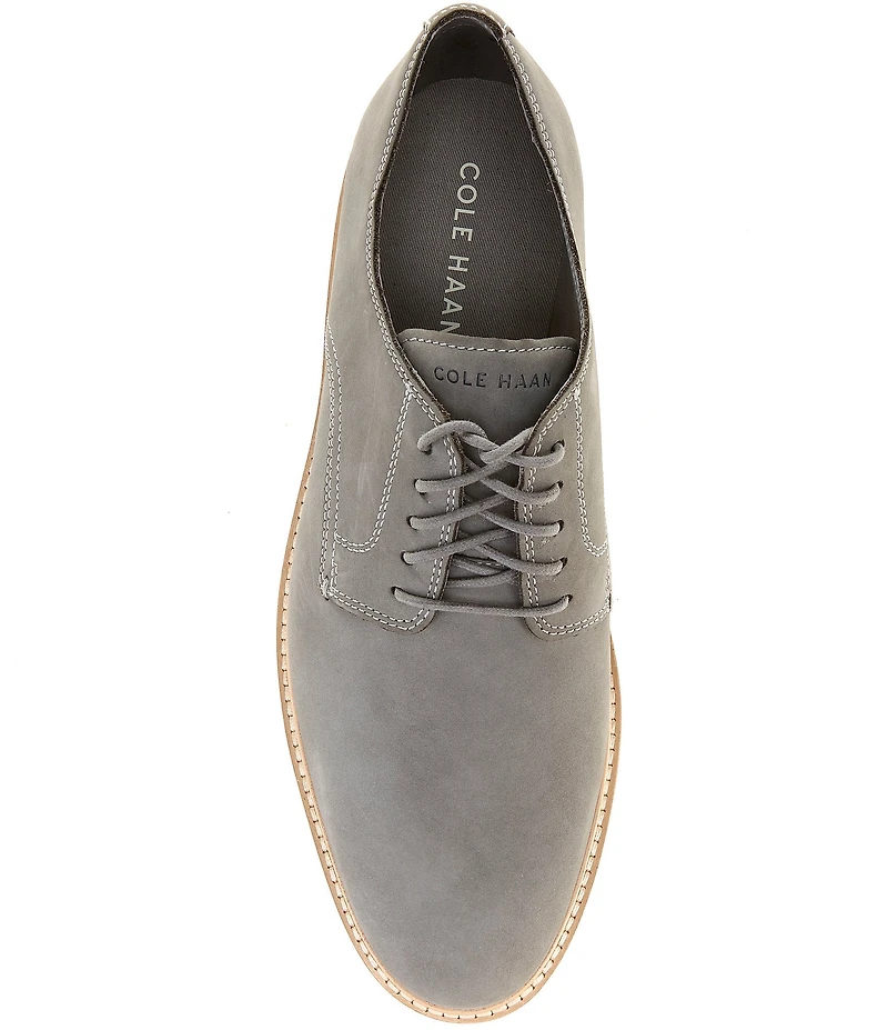 Cole Haan Men's Morse Grand Nubuck Plain Toe Oxfords