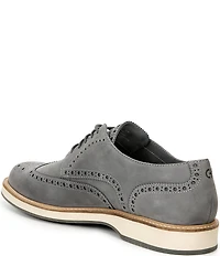 Cole Haan Men's Morse Grand Nubuck Wingtip Brogue Detail Lace Up Oxfords