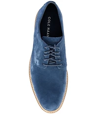 Cole Haan Men's Morse Grand Suede Plain Toe Oxfords