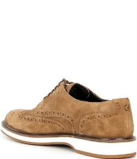 Cole Haan Men's Morse Grand Suede Brogue Wingtip Oxfords