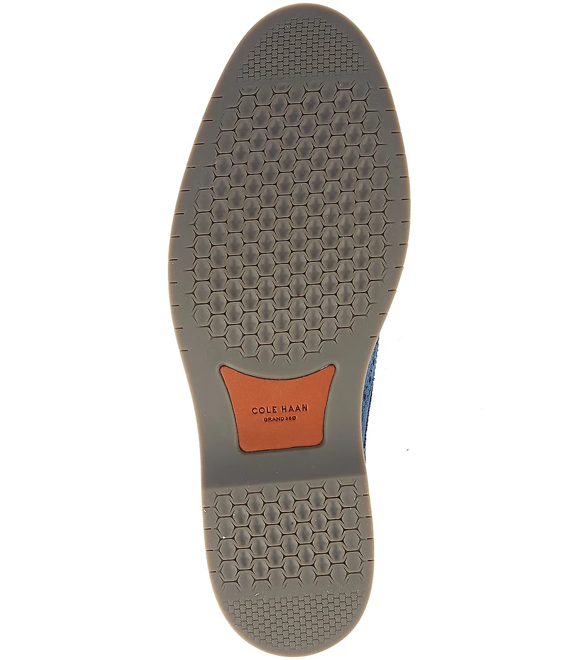 Cole Haan Men's Morse Grand Suede Brogue Wingtip Oxfords