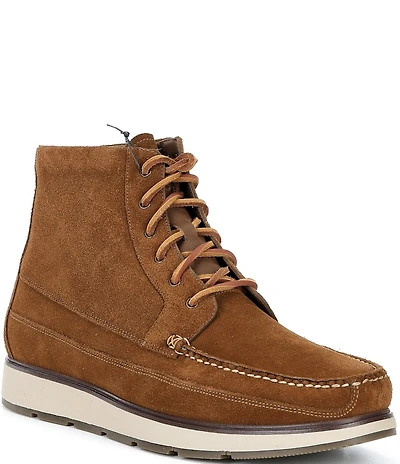 Cole Haan Men's Muir Waterproof Suede Moc Toe Boots