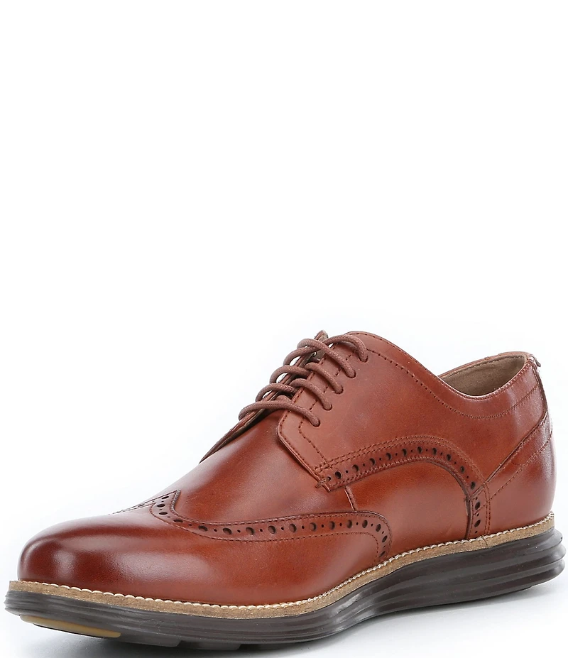 Cole Haan Men's ØriginalGrand Leather Brogue Detail Wingtip Oxfords