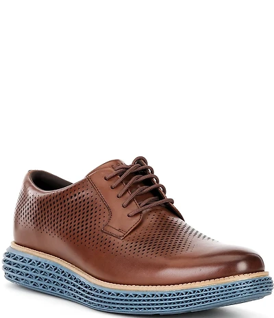 Cole Haan Men's ØriginalGrand 2.0 Perforated Leather Colorblock Plain Toe Oxfords