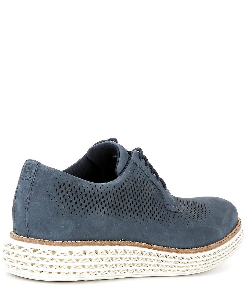 Cole Haan Men's ØriginalGrand 2.0 Perforated Nubuck Plain Toe Oxfords