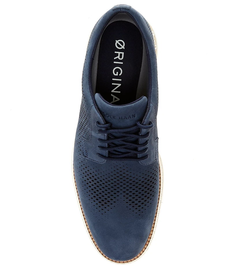 Cole Haan Men's ØriginalGrand 2.0 Perforated Nubuck Plain Toe Oxfords
