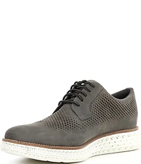 Cole Haan Men's ØriginalGrand 2.0 Perforated Nubuck Plain Toe Oxfords