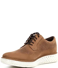 Cole Haan Men's ØriginalGrand 2.0 Perforated Nubuck Plain Toe Oxfords