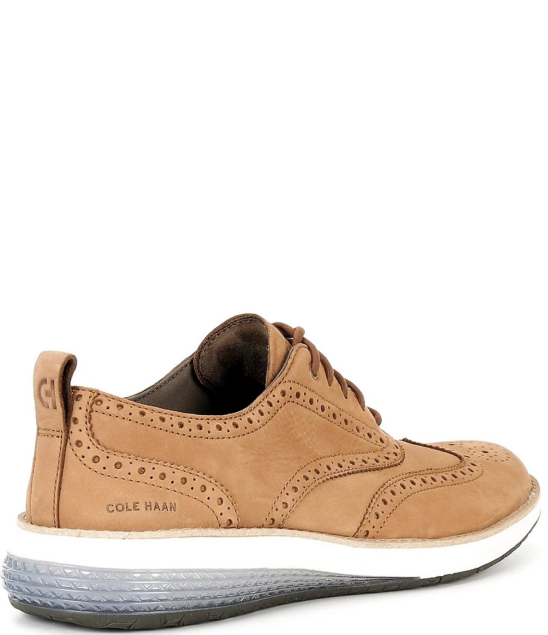 Cole Haan Men's ØriginalGrand Energyweave Nubuck Wingtip Brogue Detail Oxfords