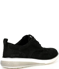 Cole Haan Men's ØriginalGrand Energyweave Nubuck Wingtip Brogue Detail Oxfords