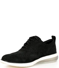 Cole Haan Men's ØriginalGrand Energyweave Nubuck Wingtip Brogue Detail Oxfords