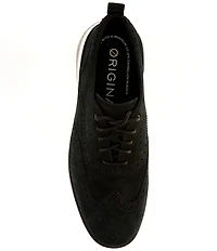 Cole Haan Men's ØriginalGrand Energyweave Nubuck Wingtip Brogue Detail Oxfords