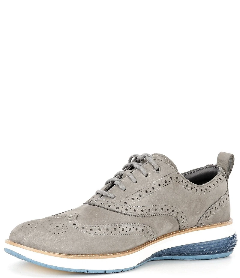 Cole Haan Men's ØriginalGrand Energyweave Nubuck Wingtip Brogue Detail Oxfords