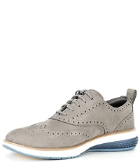 Cole Haan Men's ØriginalGrand Energyweave Nubuck Wingtip Brogue Detail Oxfords