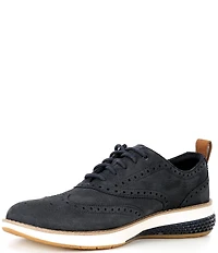 Cole Haan Men's ØriginalGrand Energyweave Nubuck Wingtip Brogue Detail Oxfords