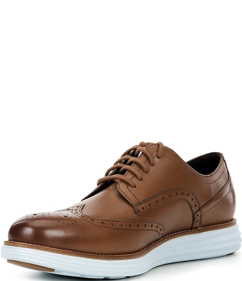 Cole Haan Men's ØriginalGrand Remastered Leather Brogue Detail Wingtip Oxfords