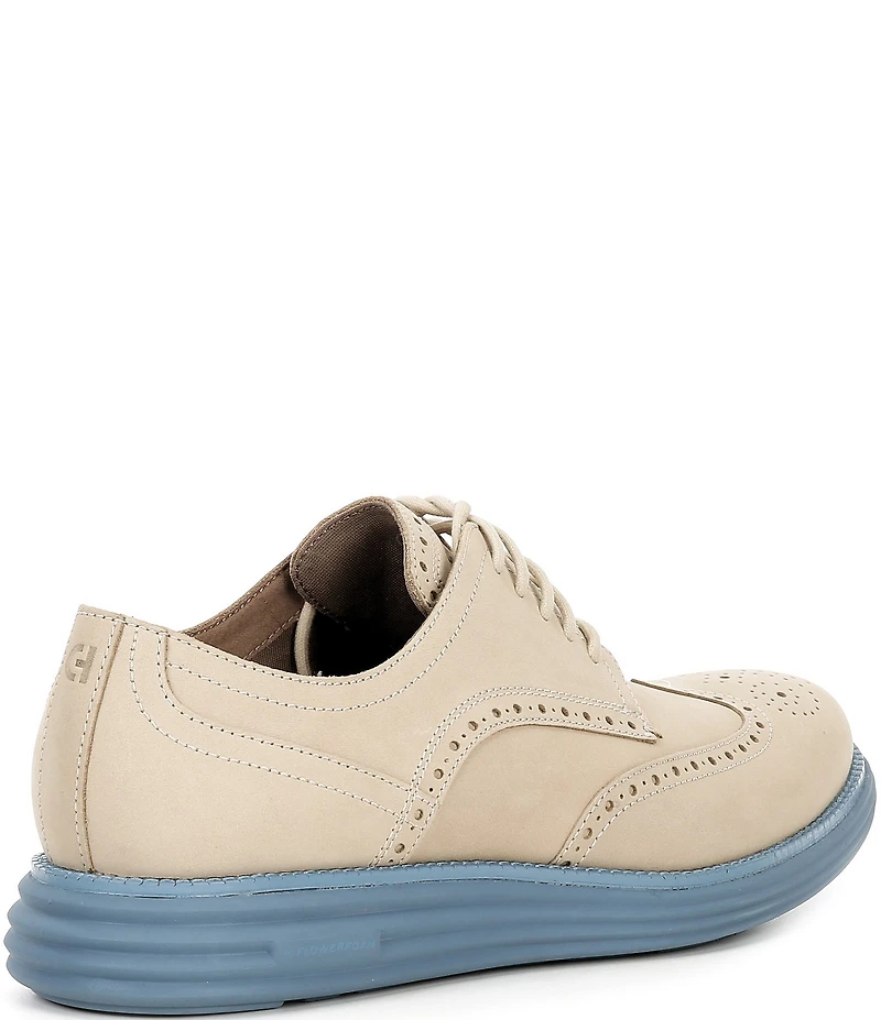 Cole Haan Men's ØriginalGrand Remastered Nubuck Brogue Wingtip Detail Oxfords