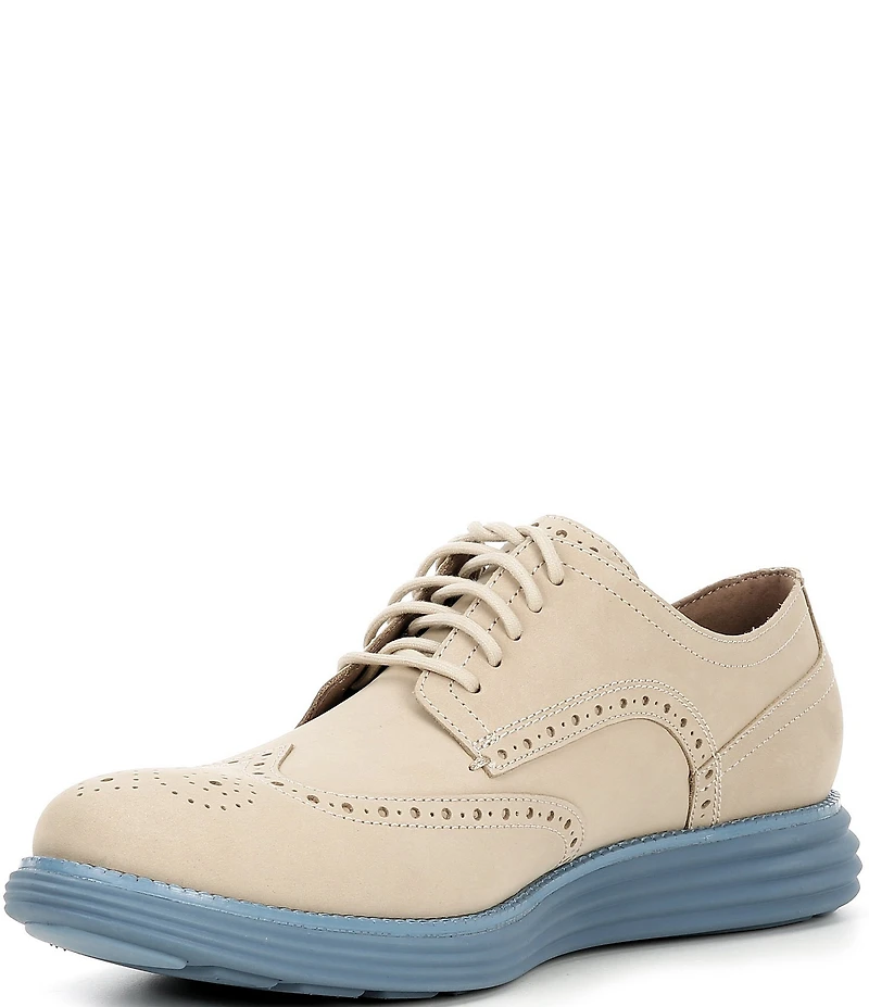 Cole Haan Men's ØriginalGrand Remastered Nubuck Brogue Wingtip Detail Oxfords