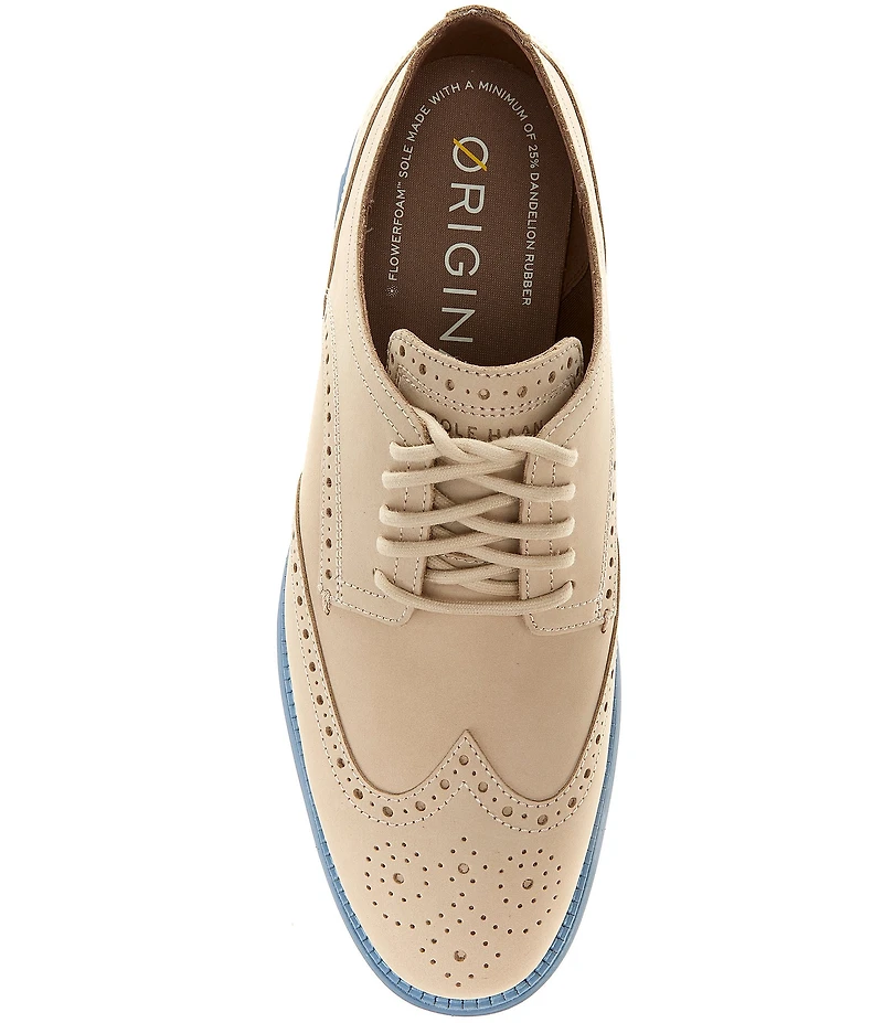 Cole Haan Men's ØriginalGrand Remastered Nubuck Brogue Wingtip Detail Oxfords