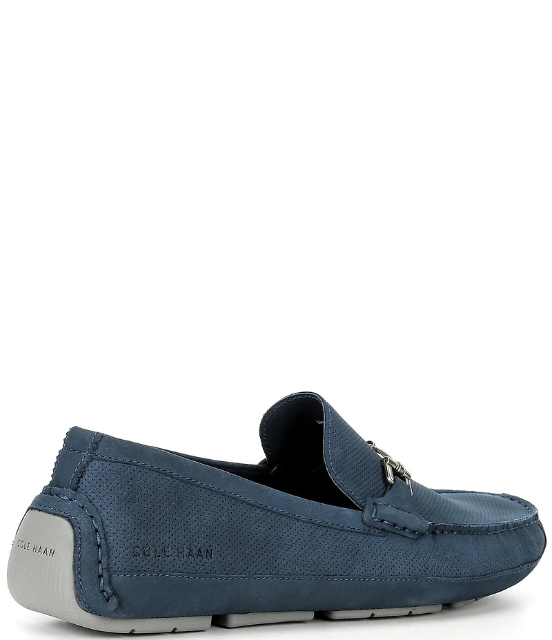 Cole Haan Men's Wyatt Perforated Nubuck Bit Buckle Drivers
